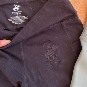 Tommy Hilfiger Polo Club Logo Black Leggings (Juniors or Petite Women)